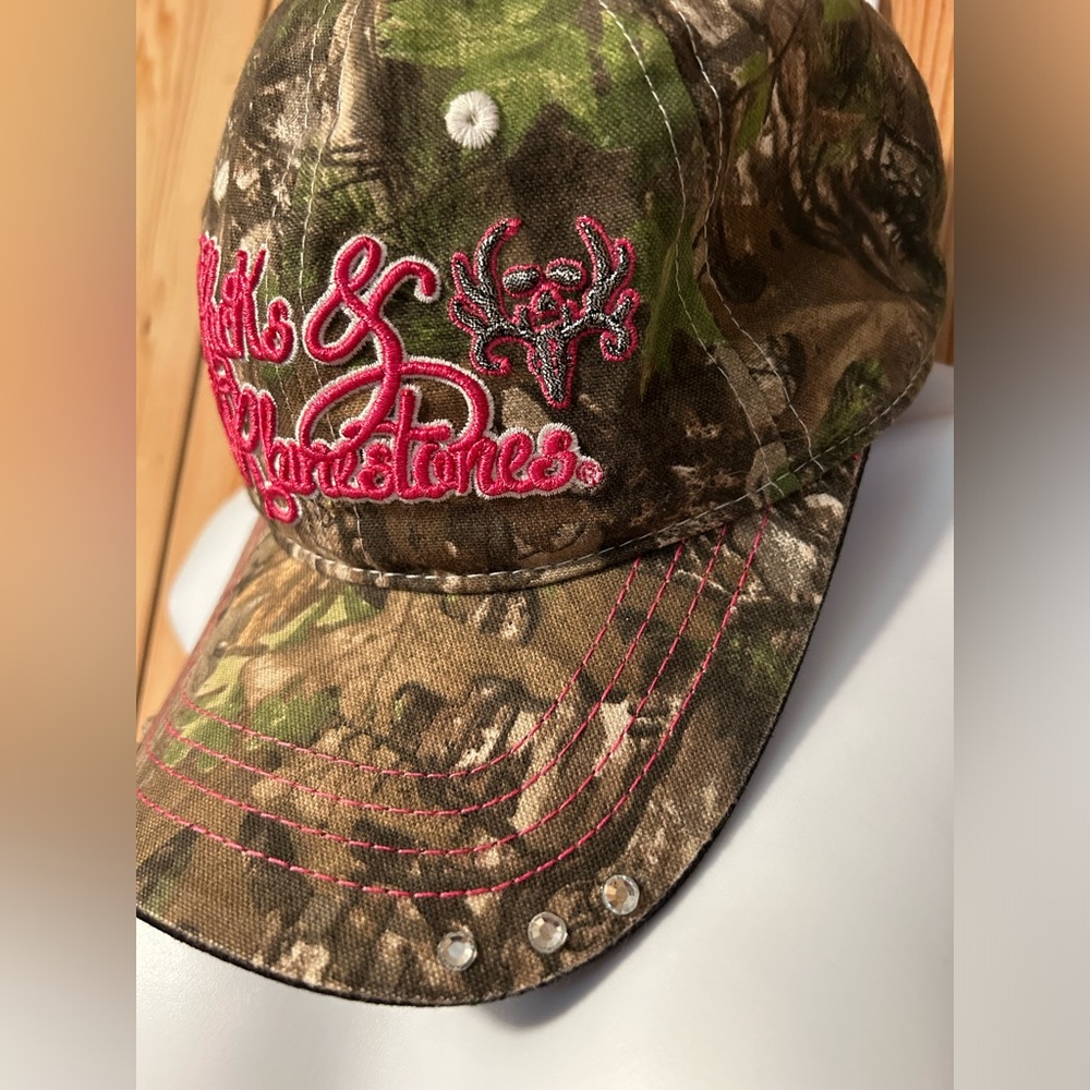 Racks and Rhinestones Womens Hat Camouflage Hunting Realtree Paramount Outdoors